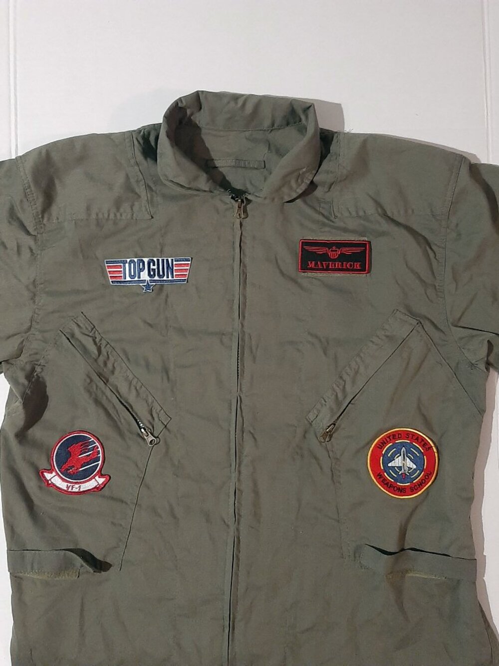 Top Gun Maverick Flight Suit men's XL adult extra large costume Leg Avenue 2020 - Picture 4 of 6